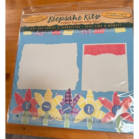 “Picture Ready Keepsake Kit" for scrapbooking. It is a 12x12 inch, 2-page layou - Picture 1 of 2